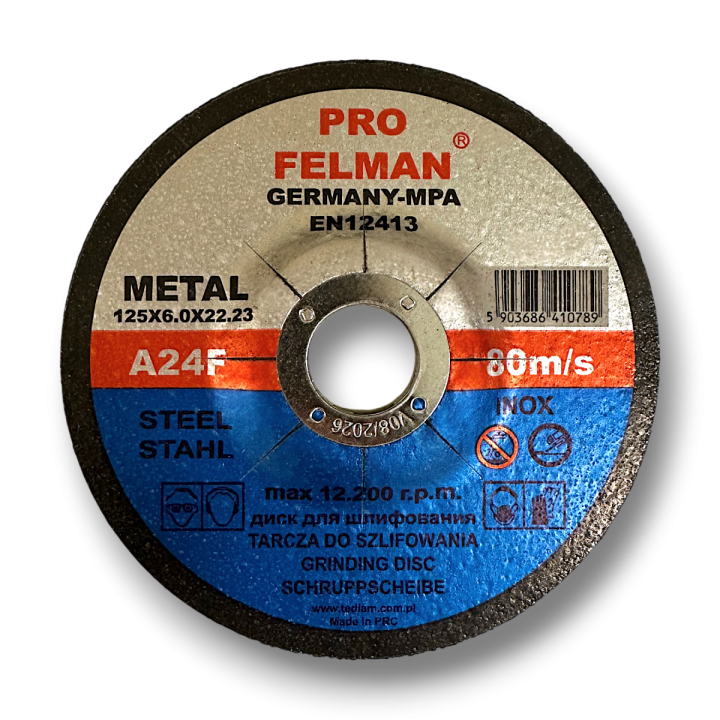 Tarcza korundowa do szlifowania PRO FELMAN METAL 